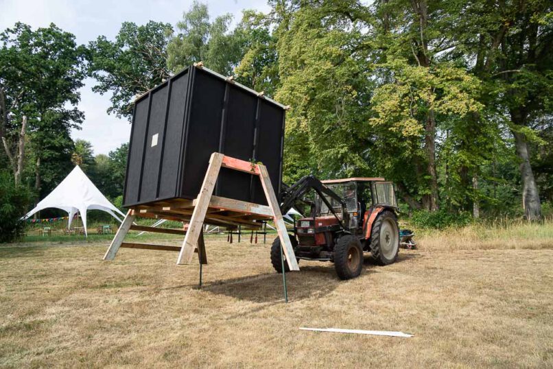 begehbare camera obscura Birgit hampel KulturGut Poggenhagen Parkbeben 2022