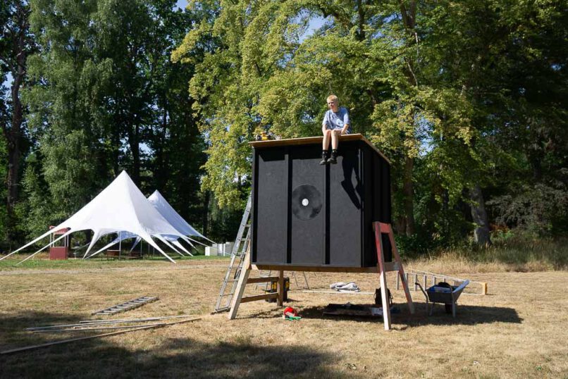 begehbare camera obscura Birgit hampel KulturGut Poggenhagen Parkbeben 2022